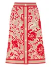 Temperley London Geknöpfter Francis Midirock Mit Blumenmuster In Brown