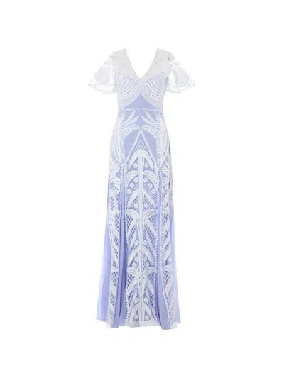 Temperley London Giselle Embroidered Gown In Multi