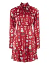Temperley London Gloriette Medal-print Mini Dress In Multi
