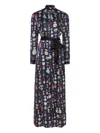 Temperley London Gloriette Printed Shirt Dress In Blue
