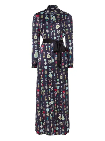 TEMPERLEY LONDON GLORIETTE PRINTED SHIRT DRESS