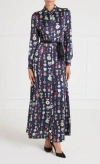 Temperley London Gloriette Printed Shirt Dress In Blue