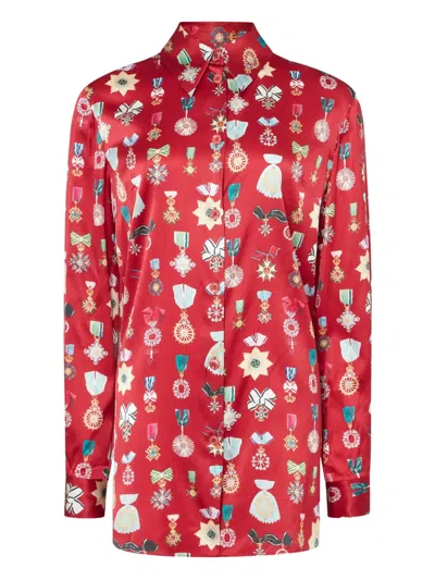 Temperley London Gloriette Shirt In Red