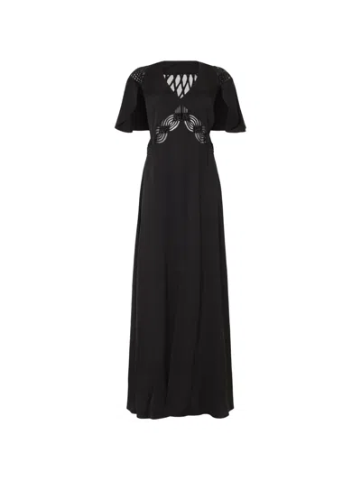 Temperley London Imogen Maxi Dress In Black