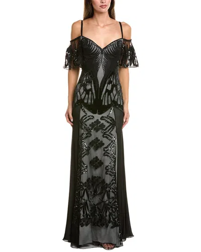 Temperley London Inez Strappy Gown In Black