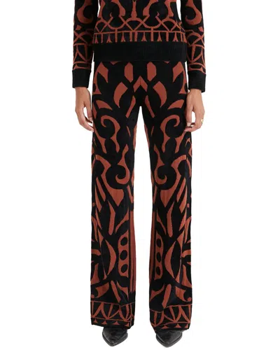 Temperley London Jani Wool Knit Trouser In Multi