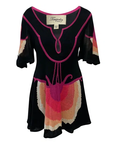 pinko knitted dress Long rib-knit dress with asymmetrical neckline