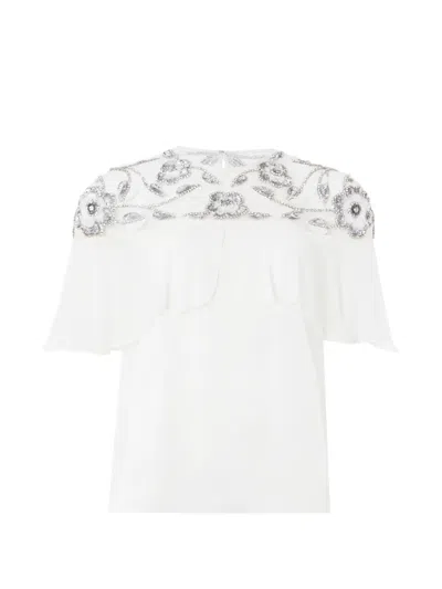 Temperley London Lana Bead-embellished Blouse In White