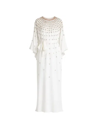Temperley London Layla Maxi Dress In White