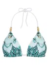 Temperley London Liana Bikinioberteil Mit Grafischem Print