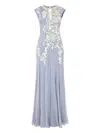 Temperley London Lilly Bead-embellished Dress In Blue