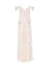 Temperley London Lilly Embellished Off-shoulder Gown In Neutral
