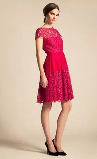 Pre-owned Temperley London Lily Graphic Dress In Pink