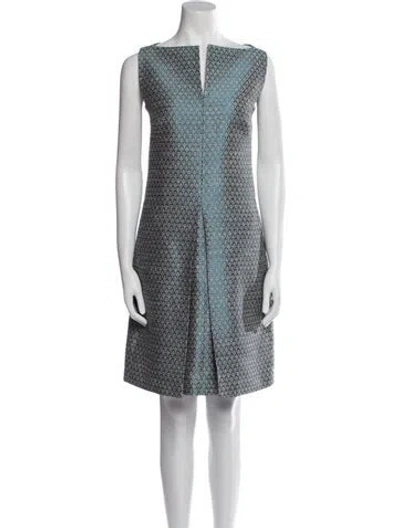 Pre-owned Temperley London Linen Long Dress In Green