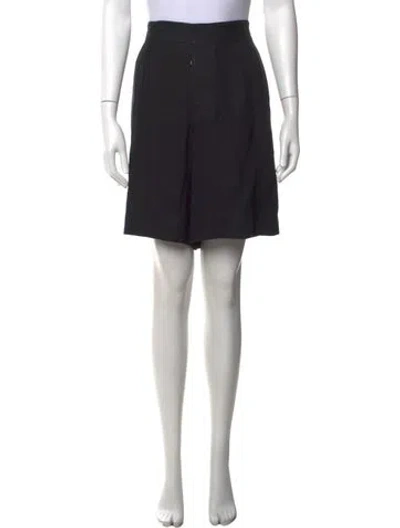 Pre-owned Temperley London Linen Mini Shorts In Black