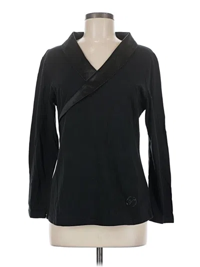 Pre-owned Temperley London Long Sleeve Top Black Cowl Neck Tops