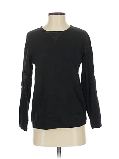 Pre-owned Temperley London Long Sleeve Top Black Crew Neck Tops