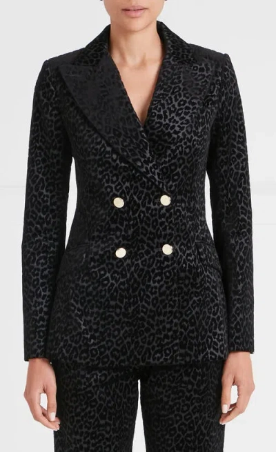 TEMPERLEY LONDON TEMPERLEY LONDON LYNX VELVET DOUBLE BREASTED JACKET
