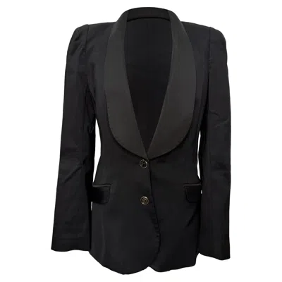 Pre-owned Temperley London Madeleine Tuxedo Jacket In Black In Polyester