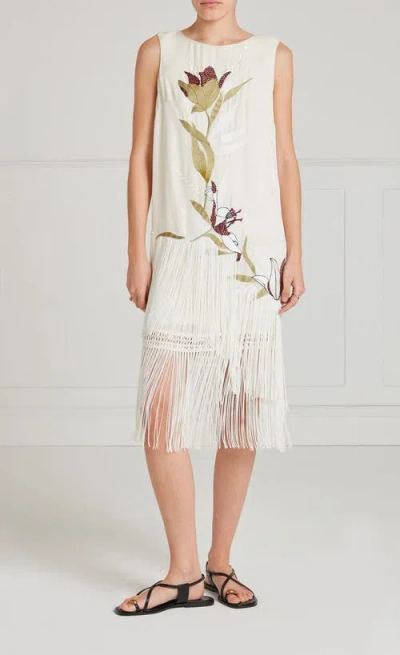 Temperley London Madeline Mini Dress In White