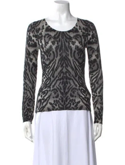 Pre-owned Temperley London Merino Wool Animal Print Top In Multi