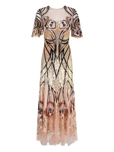 Temperley London Natalia Sequin-embellished Party Dress In Pink