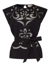Temperley London Nelle Top In 黑色