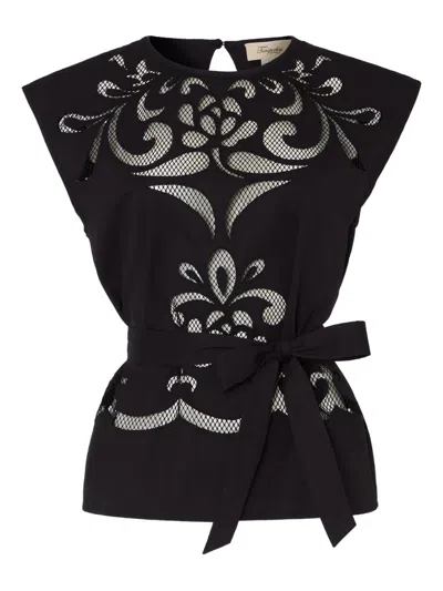 Temperley London Nelle Top In 黑色