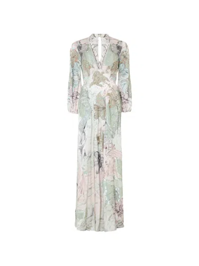 Temperley London Nerissa Floral-print Sequin-embellished Maxi Dress In Multi