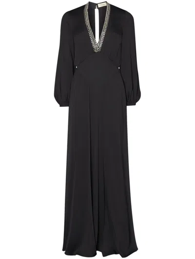 Temperley London Nina Maxi Dress In Black