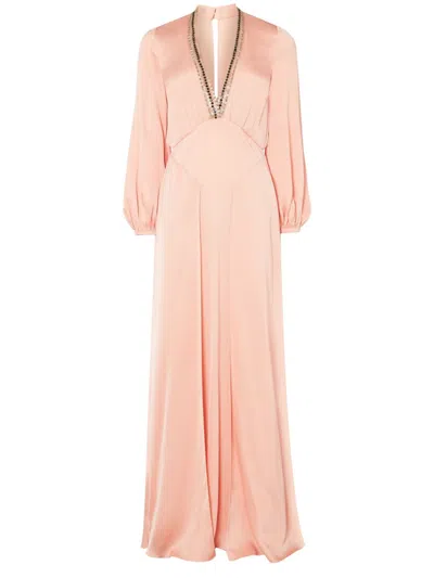 Temperley London Nina Maxi Dress In Pink