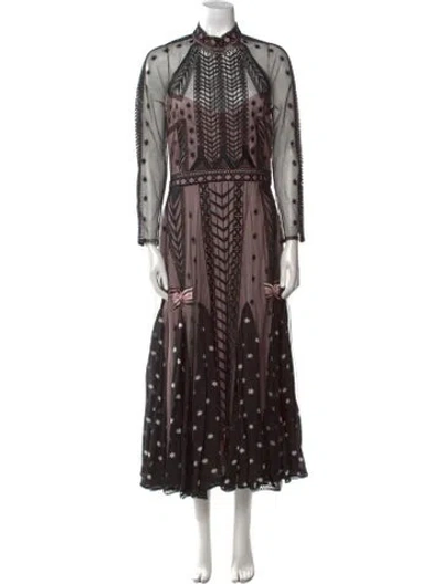 Pre-owned Temperley London Nylon Long Dress In Multi