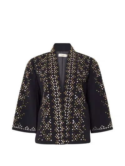 Temperley London Oberon Stud-embellished Jacket In Black