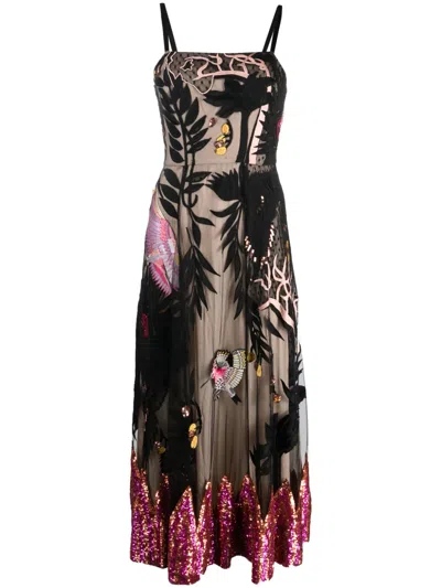 Temperley London Opera Sleeveless Maxi Dress In Black