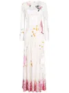 Temperley London Opera Tatoo Graphic-embroidered Flared Dress In White