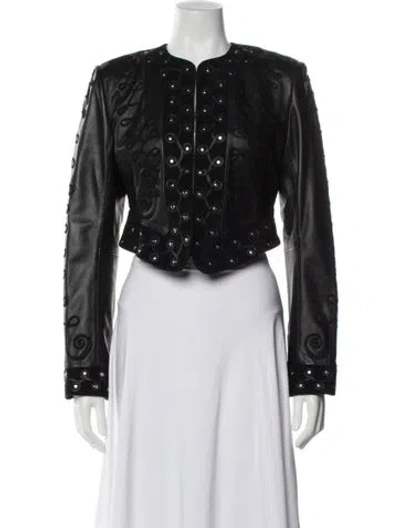 Pre-owned Temperley London Patterned Jacket W/ Tags In Black