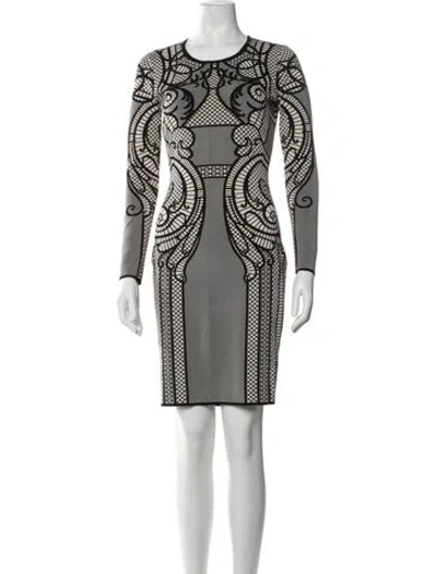Pre-owned Temperley London Patterned Knee-length Dress In Black
