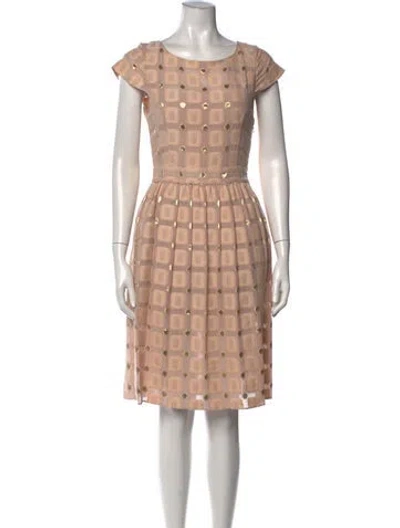 Pre-owned Temperley London Patterned Midi Length Dress In Neutral
