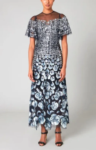 Temperley London Piper Gown In Blue