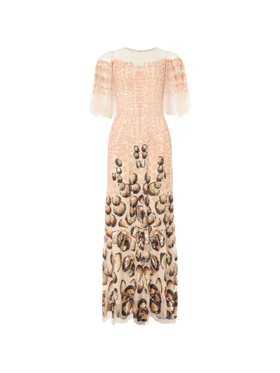 Temperley London Piper Maxi Dress In Neutral