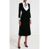 Temperley London Pompidou Bib Dress In Black