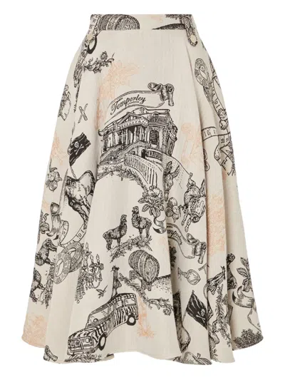 Temperley London A-linien-rock Mit Print In Multi