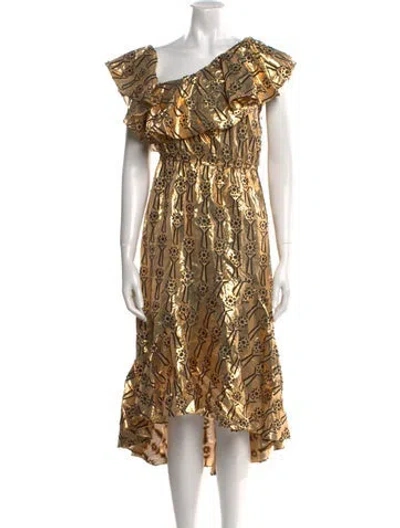 Pre-owned Temperley London Printed Knee-length Dress