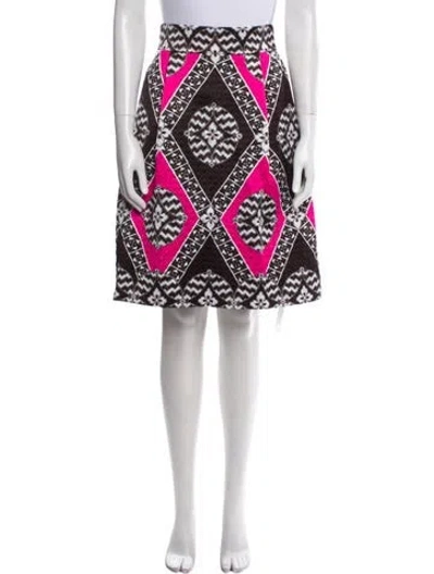 Pre-owned Temperley London Printed Knee-length Skirt In White