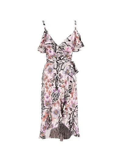 Pre-owned Temperley London Printed Midi Dress In Neutral