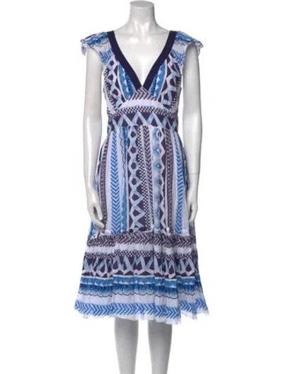 Pre-owned Temperley London Printed Midi Length Dress In Multi