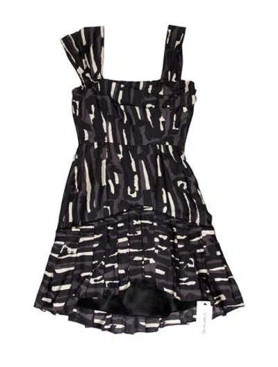 Pre-owned Temperley London Printed Mini Dress In Blue