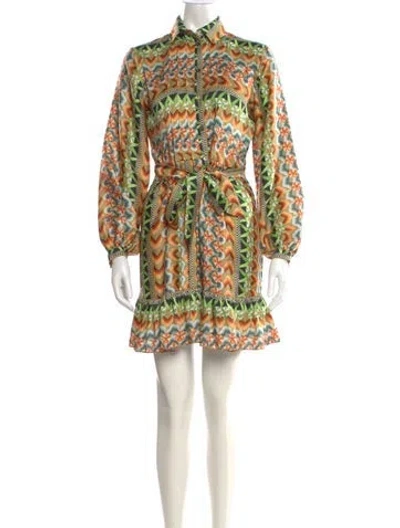 Pre-owned Temperley London Printed Mini Dress In Multi