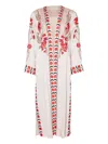Temperley London Remi Embroidered Long Coat In Neutral