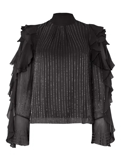 Temperley London Gerüschtes Cold-shoulder-top